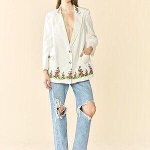 Sloan Blazer x Larsen McDowell - White Larsen Watercolor